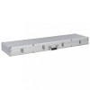 VidaXL Valiză pentru armă, argintiu, 134 x 35 x 12 cm, aluminiu 91860