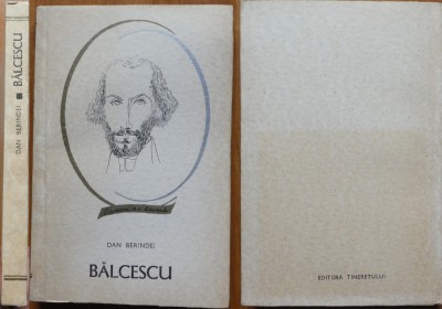 Dan Berindei, Balcescu, 1969, editia 1 cu autograf foto