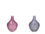 Cumpara ieftin Set 2 vaze flori sticla roz gri 17,5 x 25 cm