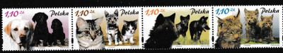 Polonia - CAINI si PISICI - Straif - MNH foto