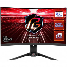 Monitor LED ASRock Gaming PG27Q15R2A Curbat 27 inch QHD VA 1 ms 165 Hz HDR FreeSync Premium