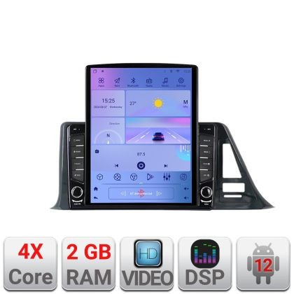Navigatie Toyota CK-R LOW K-CK-R-A ecran tip TESLA 9.7&quot; cu Android Radio Bluetooth Internet GPS WIFI 2+32 DSP Quad Cor CarStore Technology
