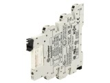 Releu de interfață SPDT, bobină 24V AC/DC, montare pe șină DIN