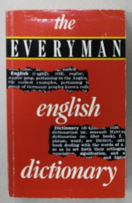 THE EVERYMAN ENGLISH DICTIONARY by D.C. BROWNING , 1990 foto