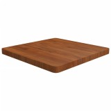 VidaXL Blat de masă pătrat maro &icirc;nchis 60x60x4 cm lemn stejar tratat