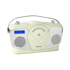 Auna RCD-70 DAB, radio retro CD, FM, DAB+, CD Player, USB, bluetooth, crem foto
