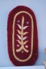 Etui Ochelari Vechi Catifea Brodat Rusia CCCP 1970, 17cm, Broderie Aurie, Paiete, Accesorii Ochelari Vintage
