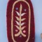 Etui vechi pt ochelari din catifea cu broderie realizat in Rusia/ CCCP