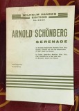 A. Schonberg Serenada nr.24 pentru clarinet, clarinet bas, mandolina, chitara, vioara partitura