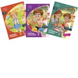 Set 3 Carti Gradinita nivel I (4-5 ani): 1. Educarea limbajului; 2. Activitate matematica; 3. Cunoasterea mediului (An scolar 2026-2027)