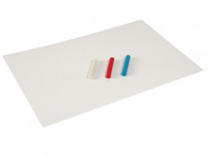 Plansa alba din plastic pentru modelat plastilina format A3 foto