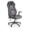 Scaun directorial HM Jofrey, gaming, tapiterie stofa, cadru polipropilena, mecanism de balans, cotiere incluse, 100 kg, gri/negru