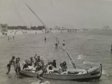 Foto Mamaia 1938, interbelic, ambarcațiune, 8,5 / 6,5 cm, litoral, jud Constanța