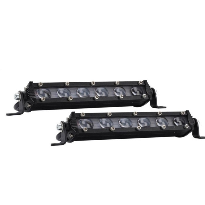 Set 2 x proiectoare auto 6LED lupa, 96W/set