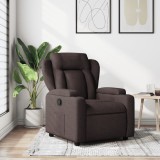 VidaXL Fotoliu rabatabil, maro &icirc;nchis, material textil