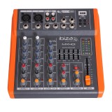 Mixer DJ Ibiza, 4 canale cu egalizator, efecte, USB