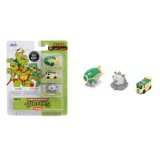 Jada set 3 masinute metalice testoasele ninja 4cm, Jada Toys