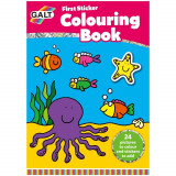 Early Activities: Prima carte de colorat cu abtibilduri PlayLearn Toys, Galt