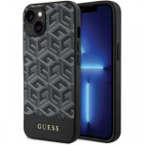 Guess Husa GCube Stripes MagSafe iPhone 15 / 14 / 13 Negru