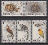 Jersey 1988 - Fauna, animale, păsări, serie neuzata