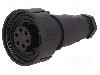 Conector circular, mama, 6 pini, BULGIN - PX0739/S