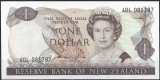 !!! F. RARR : NOUA ZEELANDA - 1 DOLAR (1981) - P 169 a - UNC / CEA DIN SCAN