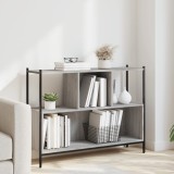 Gossi biblioteca, gri sonoma, 102x28x77,5 cm, lemn prelucrat