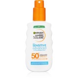 Garnier Ambre Solaire Sensitive Advanced spray pentru bronzat pentru piele sensibila SPF 50+ 150 ml