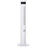 Homcom ventilator tip coloana, telecomanda inclusa, alb | AOSOM.ro
