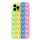 Husa iPhone 13 Pro Lemontti Heart Pop it Multicolor 4, Apple
