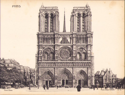 Litografie Notre Dame foto