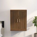 Gossi dulap de perete, stejar maro, 69,5x32,5x90 cm, lemn prelucrat