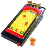 Pinball eMazing - Joc de societate cu pahare pentru shoturi, dimensiuni: 40 x 17.7 cm, culoare: galben