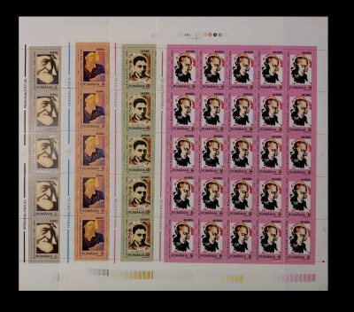 ✅RO 2003 ,LP 1612 ,&amp;quot;Personalitati II&amp;quot;, serie in coli de 25 , MNH foto