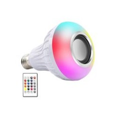 Bec LED multicolor, difuzor Bluetooth, telecomandă