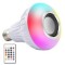 Bec LED multicolor, difuzor Bluetooth, telecomandă