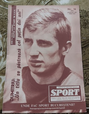 myh 110 - Revista SPORT - nr 16/august 1967 foto