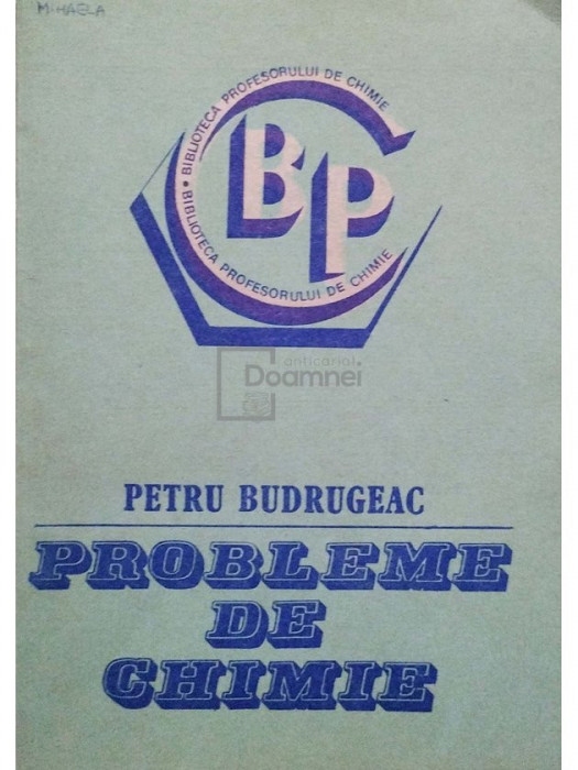 Petru Budrugeac - Probleme de chimie (editia 1986)