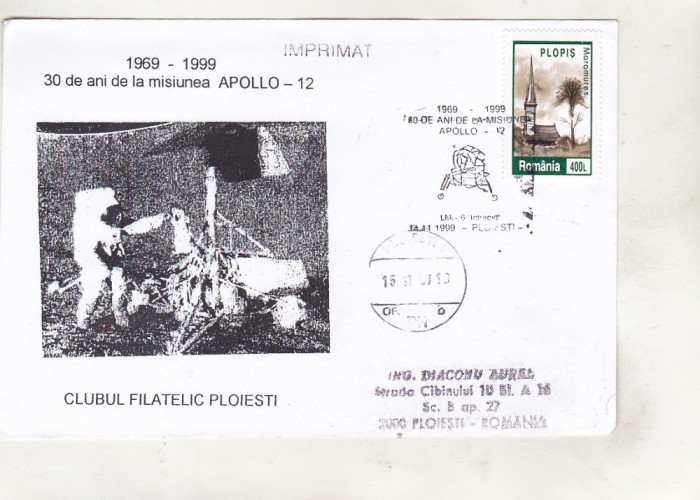 bnk fil Plic ocazional 30 ani Apollo 12 - Ploiesti 1999