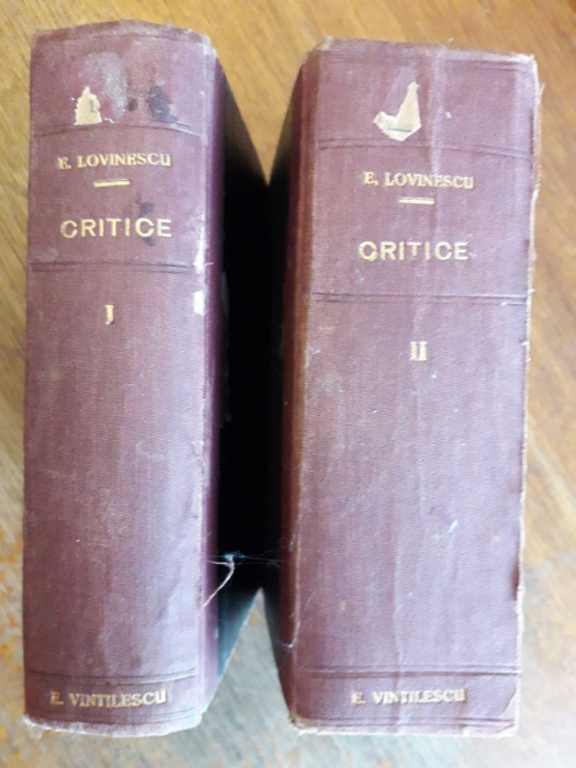 Critice 10 vol. coligate - E. Lovinescu / R4P1F