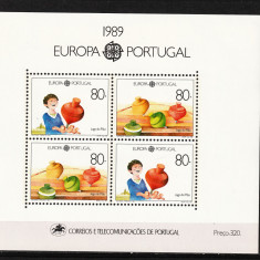 Portugalia, 1989 | Jucării tradiţionale pentru copii - Europa / CEPT | MNH | aph