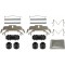 Set accesorii placute frana Toyota Rav 4 2 ( A2 ), 1.8 (ZCA25_, ZCA26_), 2.0 4WD (ACA21, ACA20), 2.0 D 4WD (CLA20_, CLA21_), punte Spate, restrictii