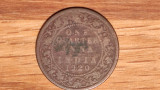 India Britanica - moneda de colectie - 1/4 quarter anna 1920 George V - bronz, Asia