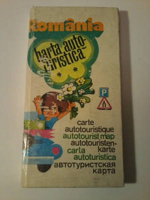 Dem. Popescu - Romania harta autoturistica (contine harta) foto