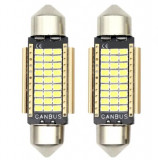 Set 2 Becuri LED Auto c5w Sofit 39mm Canbus pentru Plafoniera, numar Lumina Alba, Universal