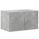 Dulap de perete, gri beton, 70x42,5x40 cm, lemn prelucrat