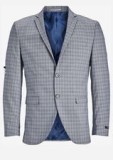 Cumpara ieftin Sacou Barbati Jack&amp;Jones SOLARIS Slim Fit Carouri, Buzunare, Poliester Reciclat/Viscoza/Elastan