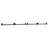 Cumpara ieftin Set feronerie pentru usi glisante, negru, 366 cm, otel