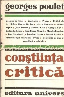 Constiinta Critica - Georges Poulet foto
