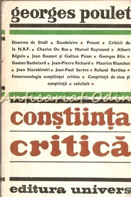 Constiinta Critica - Georges Poulet